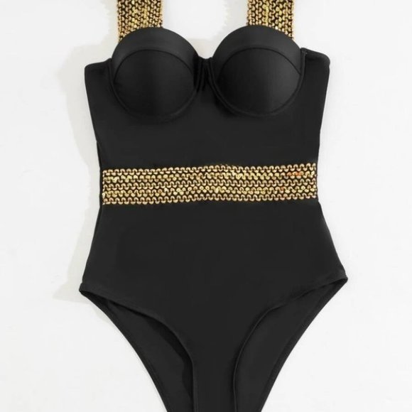 Push Up One Piece Swimsuit - Picture 3 of 8